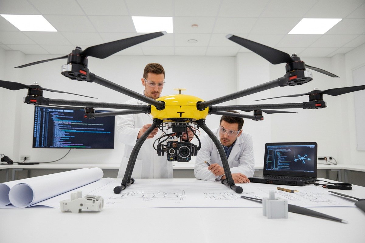 Drone Engineering and Customization Engineering capabilities and modular hardware architecture for customizing firefighting drones in leasing businesses (ID#3)