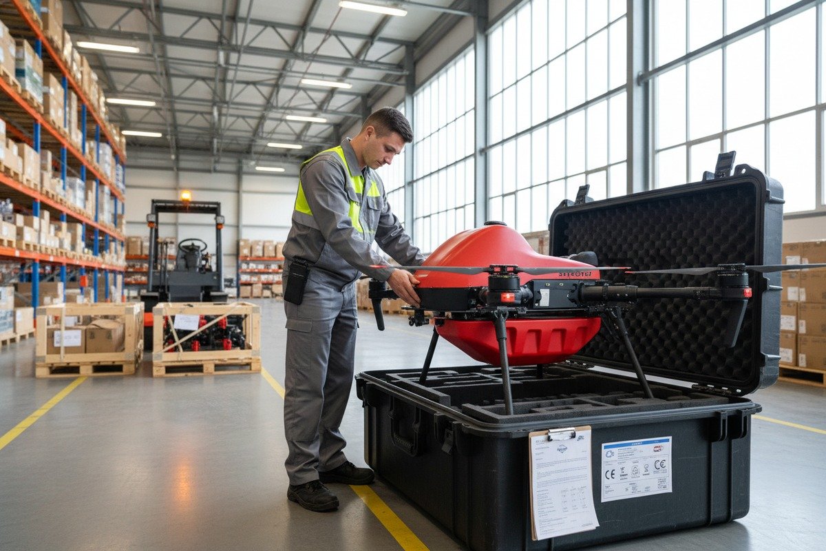 Export Certifications and Compliance International export certifications and compliance documentation for firefighting drone leasing contracts (ID#4)