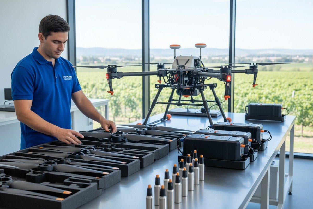 Verifying Long-Term Technical Support Verifying long-term technical support and spare parts availability for agricultural drone fleets (ID#5)