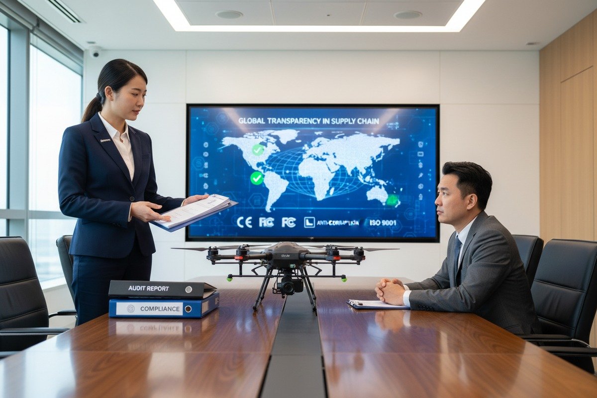 Corporate Governance and Transparency Evaluating corporate governance transparency and anti-corruption policies of industrial drone partners (ID#4)