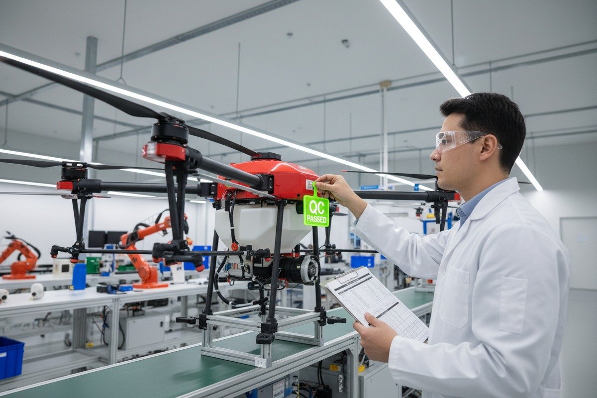 Drone Quality Control Verification Verifying drone supplier quality control standards through ISO certifications and production audit reports (ID#3)