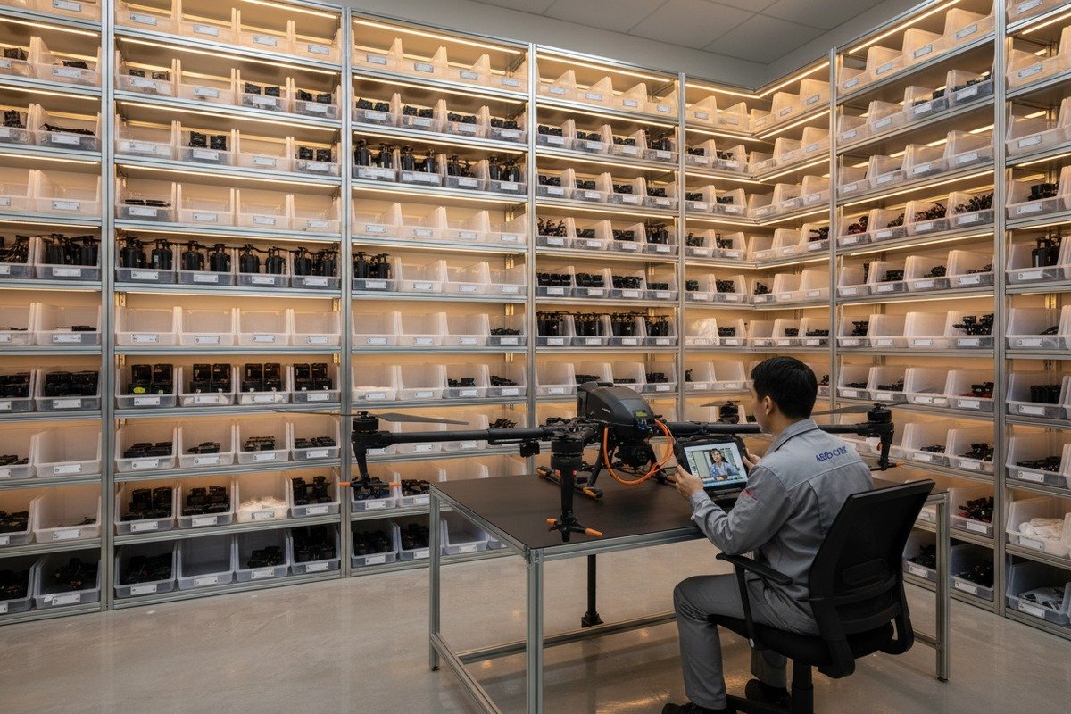 Evaluating long-term technical support and spare parts availability for specialized agricultural drone fleets (ID#5)