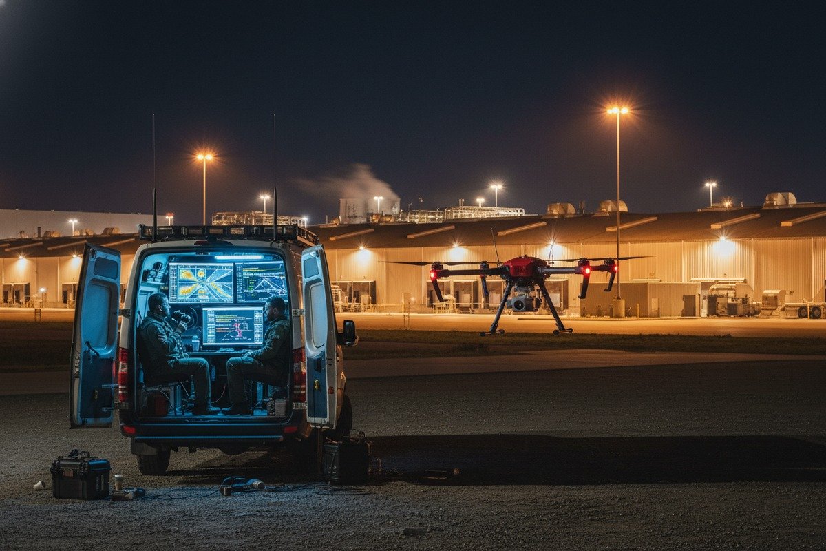 Custom firefighting drone design collaboration with OEM manufacturers for specialized industrial applications (ID#4)