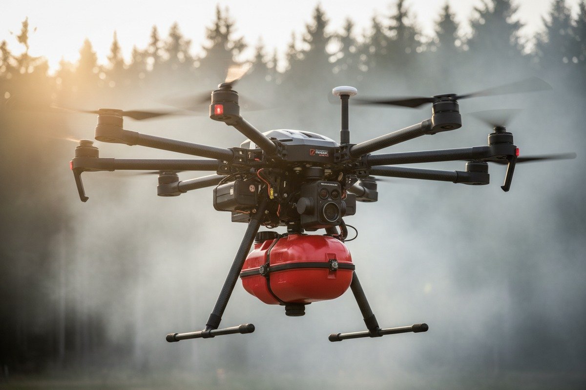 Choosing technical specifications like thermal imaging and payload capacity for firefighting drones (ID#2)